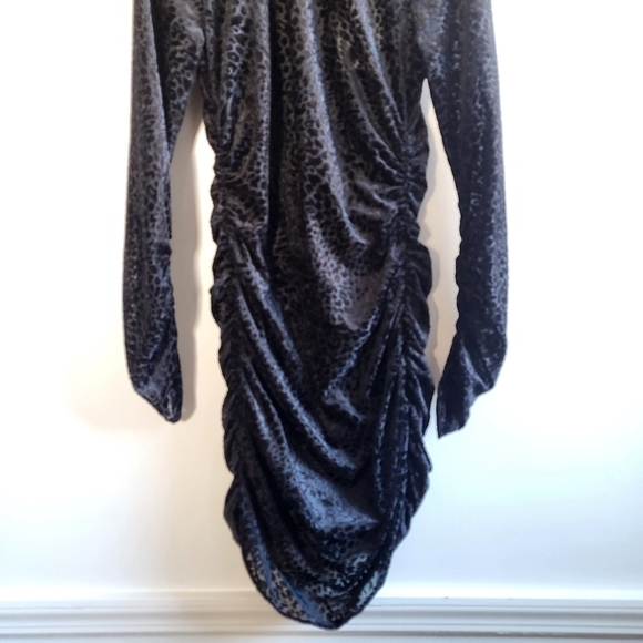 New LIKELY Leopard Burnout Velvet Wylie Black Bodycon Mini Cocktail Dress NWT 10 - Picture 15 of 17